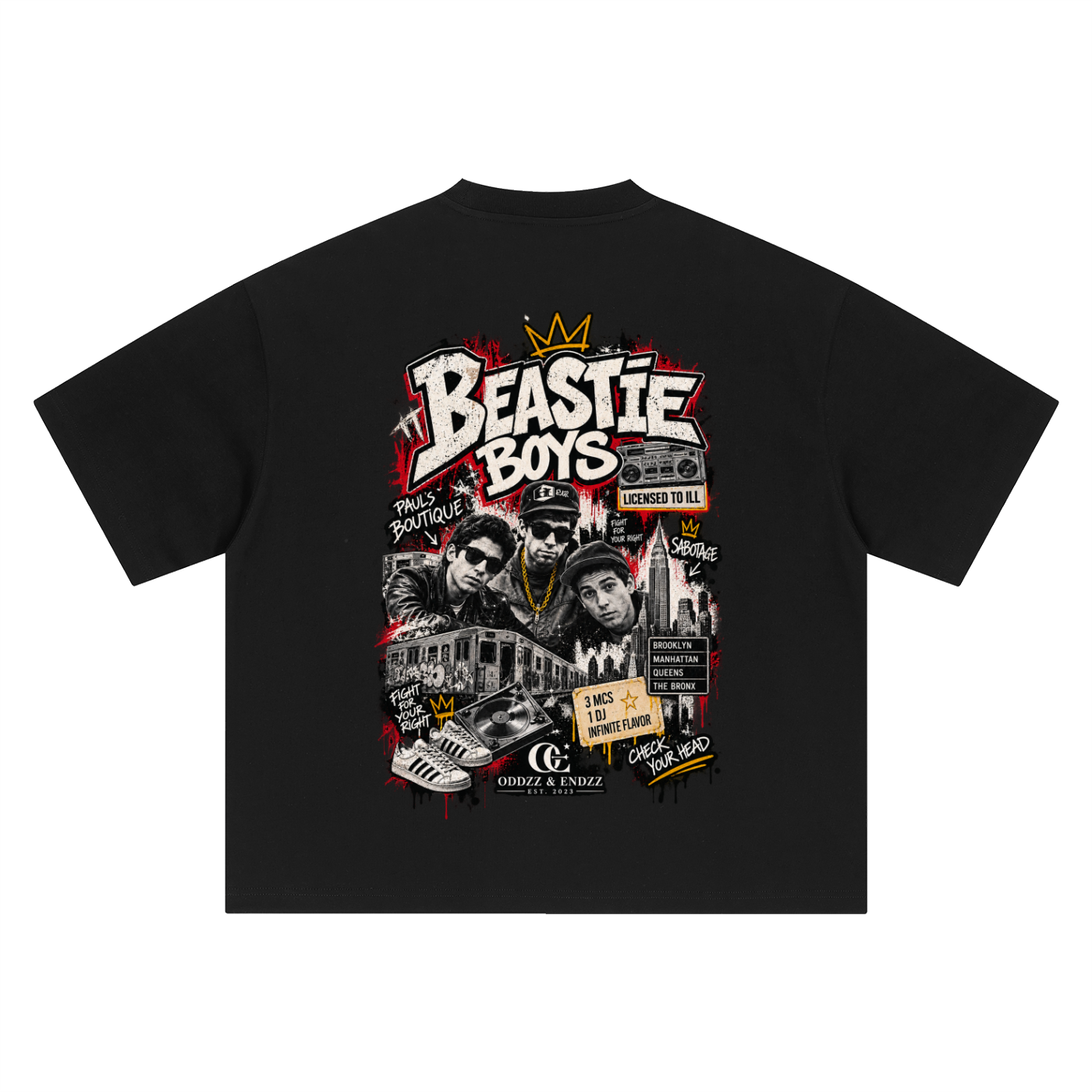 Beastie Boys NYC Oversized Graphic Tee