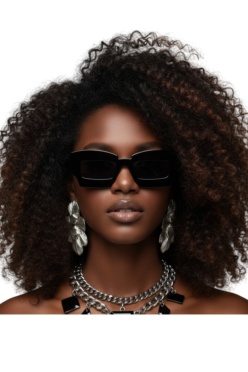 unisex oversized obsidian sunglasses premium streetwear eyewear