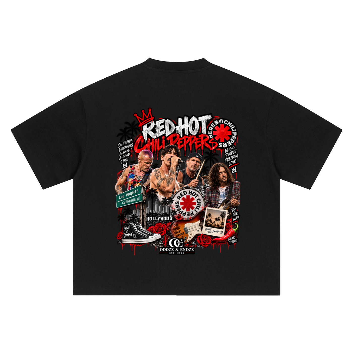 Red Hot Chili Peppers California Legends Oversized Graphic Tee