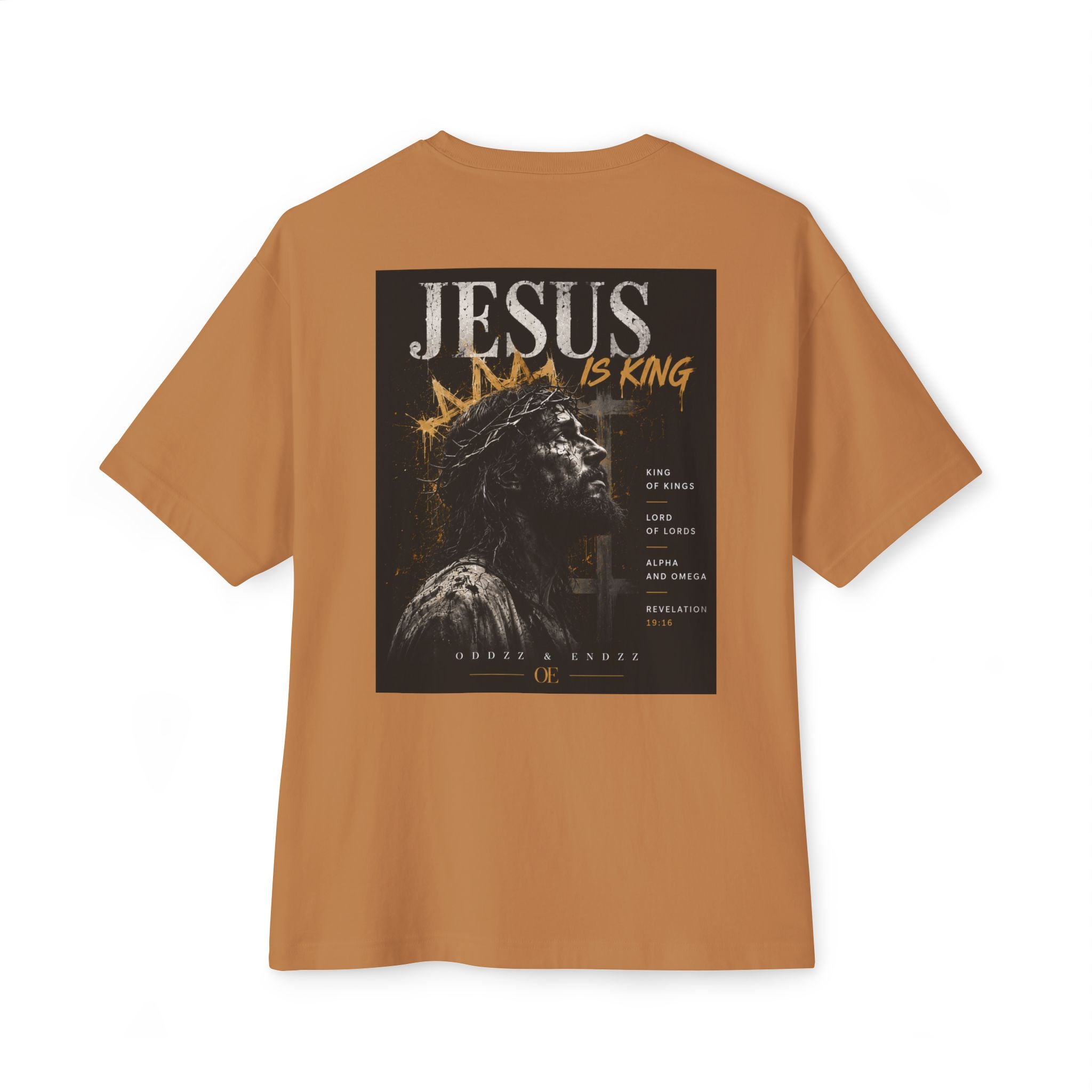 Jesus Is King Oversized Tee – Revelation 19:16