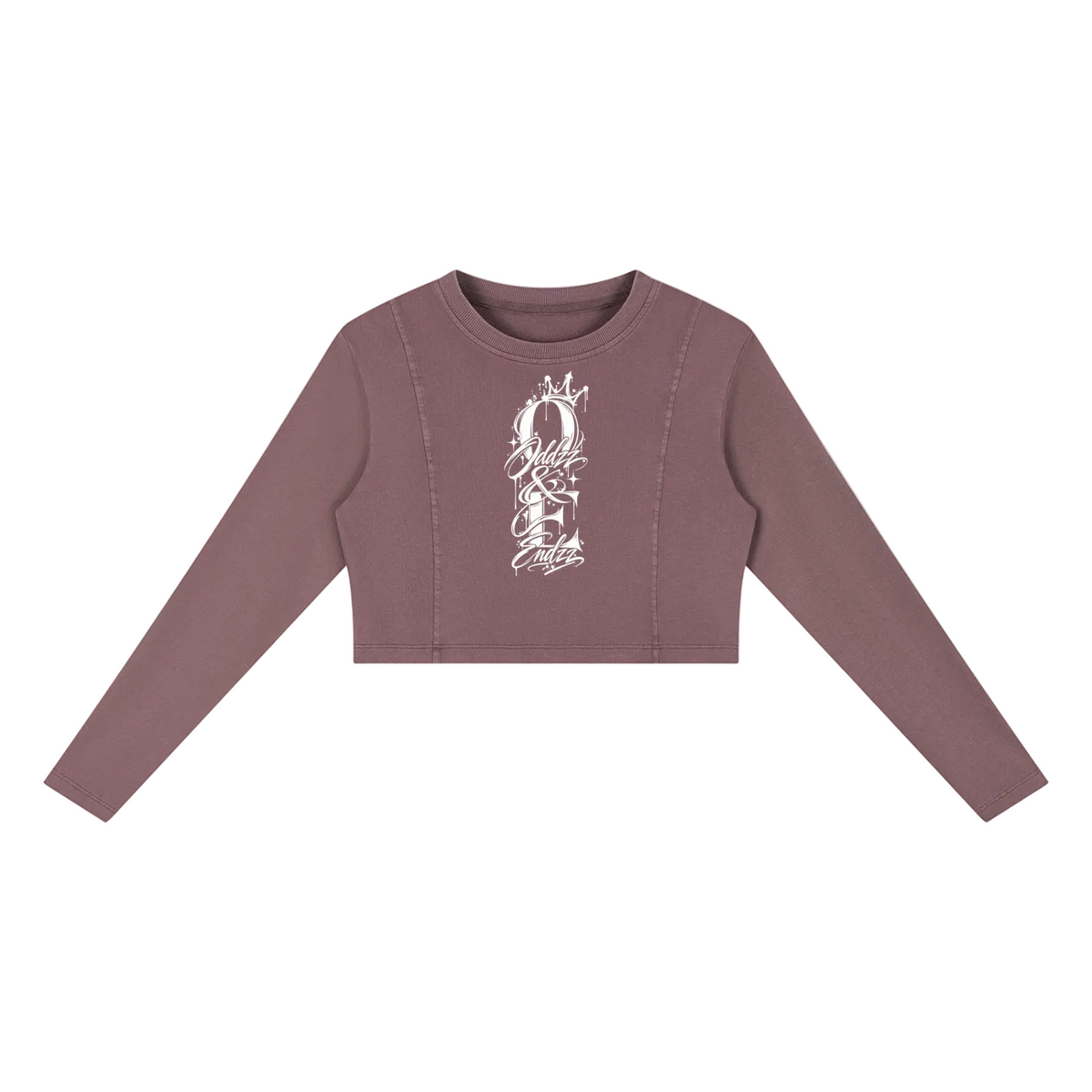 Oddzz & Endzz® Mineral Script Crop Sweatshirt