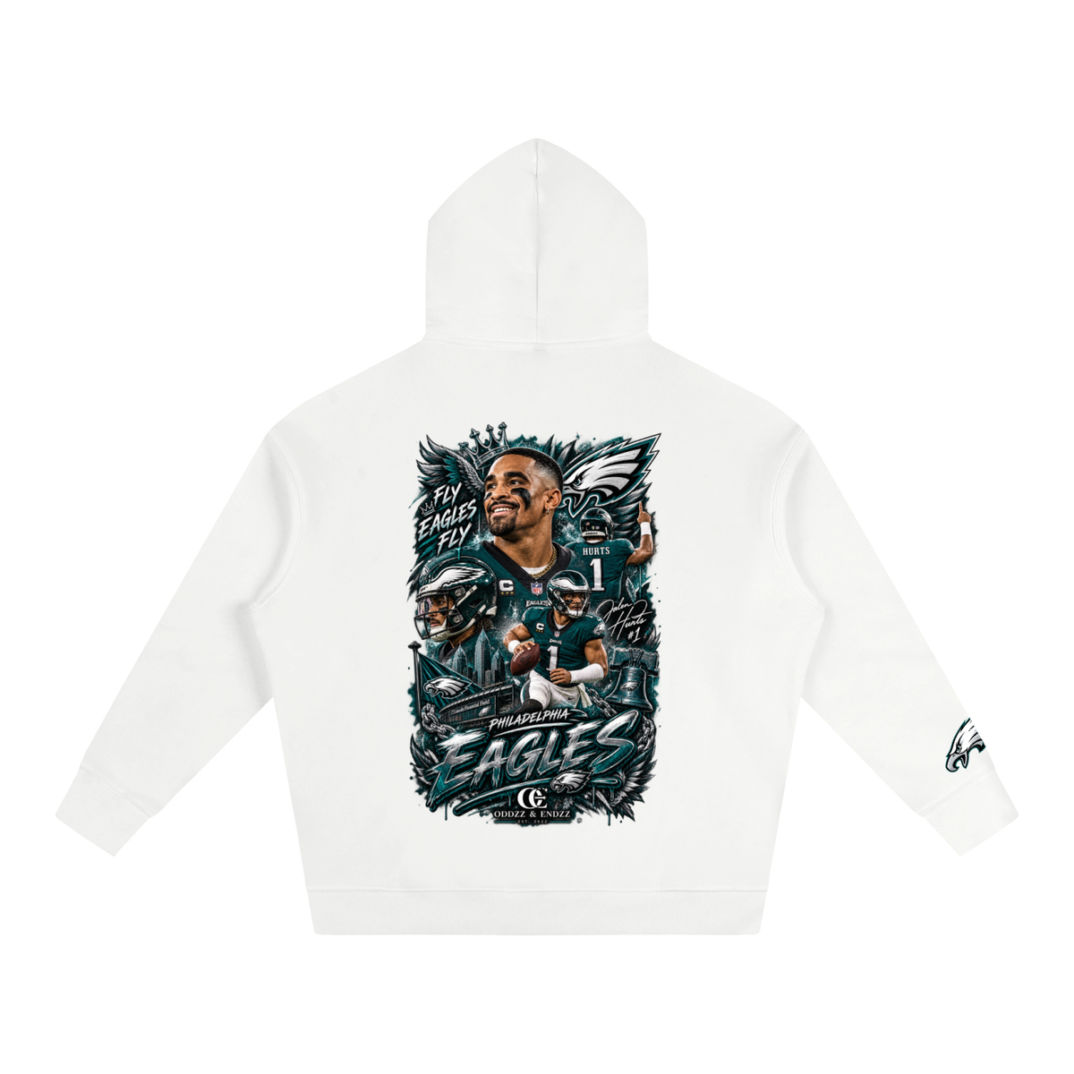 Philly Bird Gang Oversized Graphic Hoodie