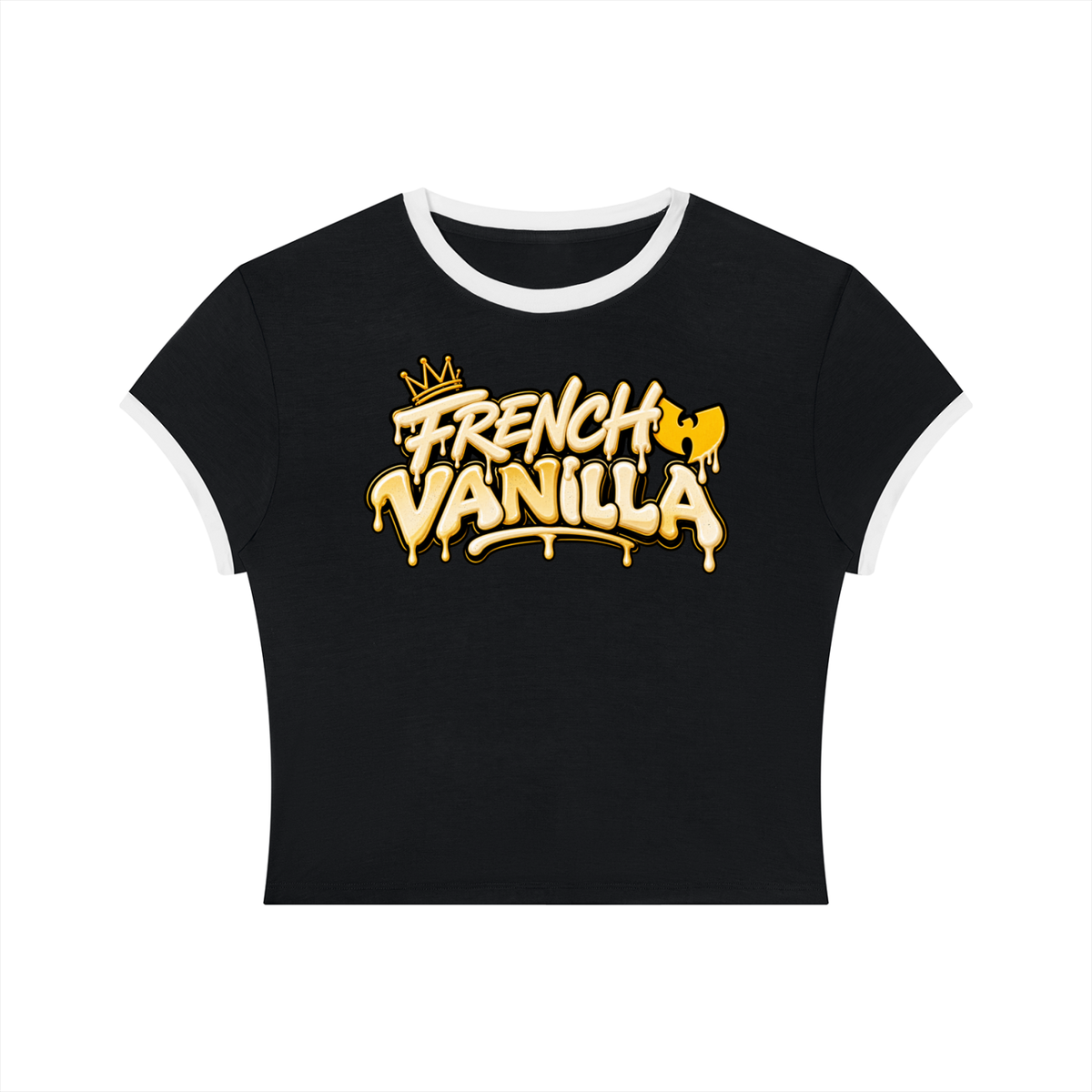 French Vanilla x Wu-Tang Ringer Crop Tee