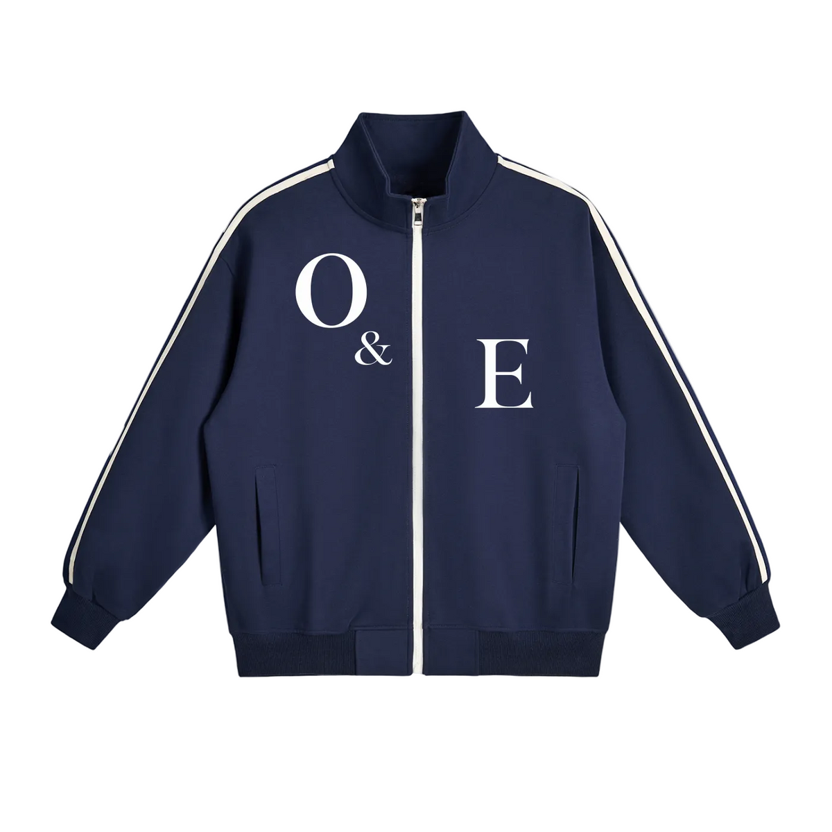 ODDZZ & ENDZZ® CONTRAST SIDE-STRIPE STAND COLLAR JACKET
