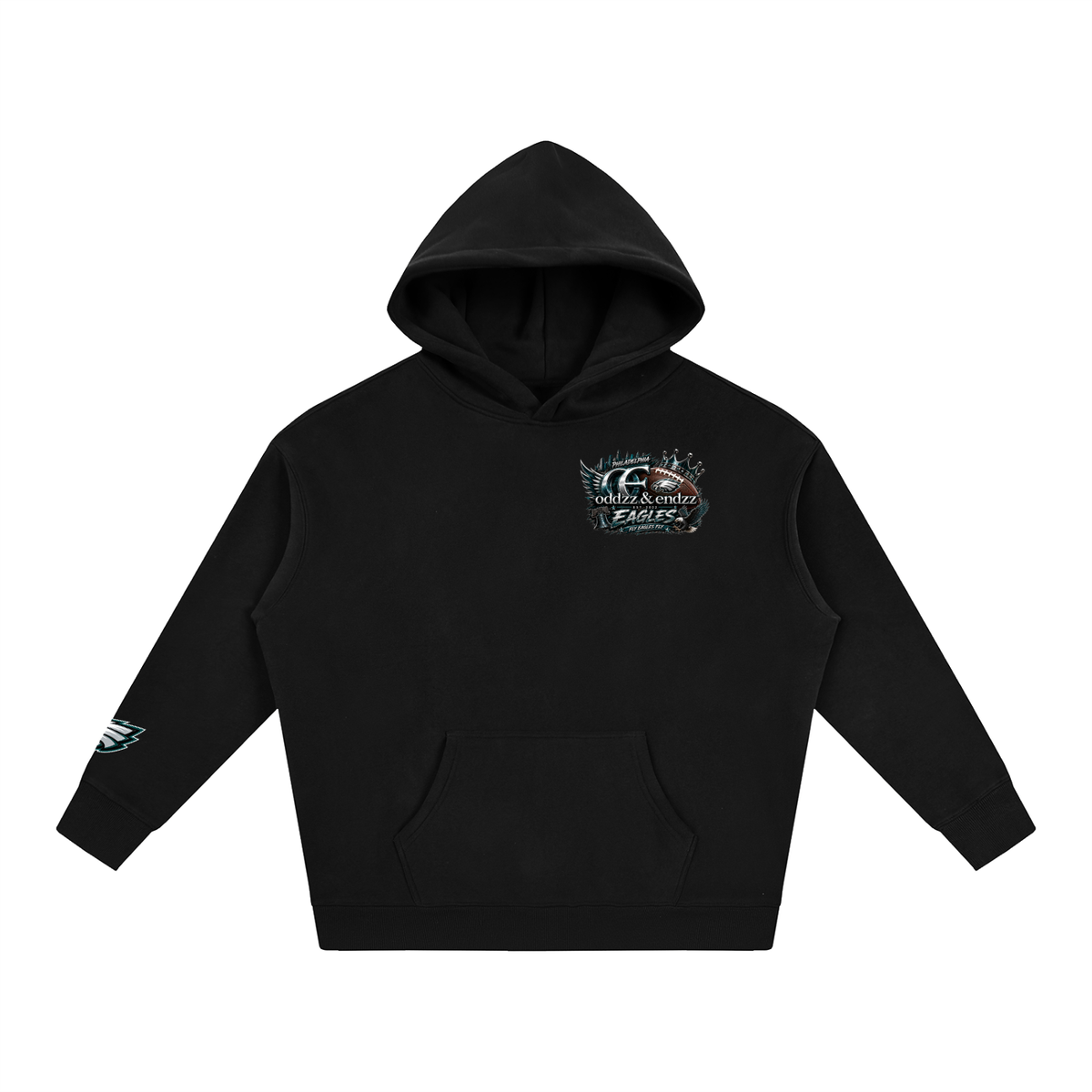 Philly Bird Gang Oversized Graphic Hoodie