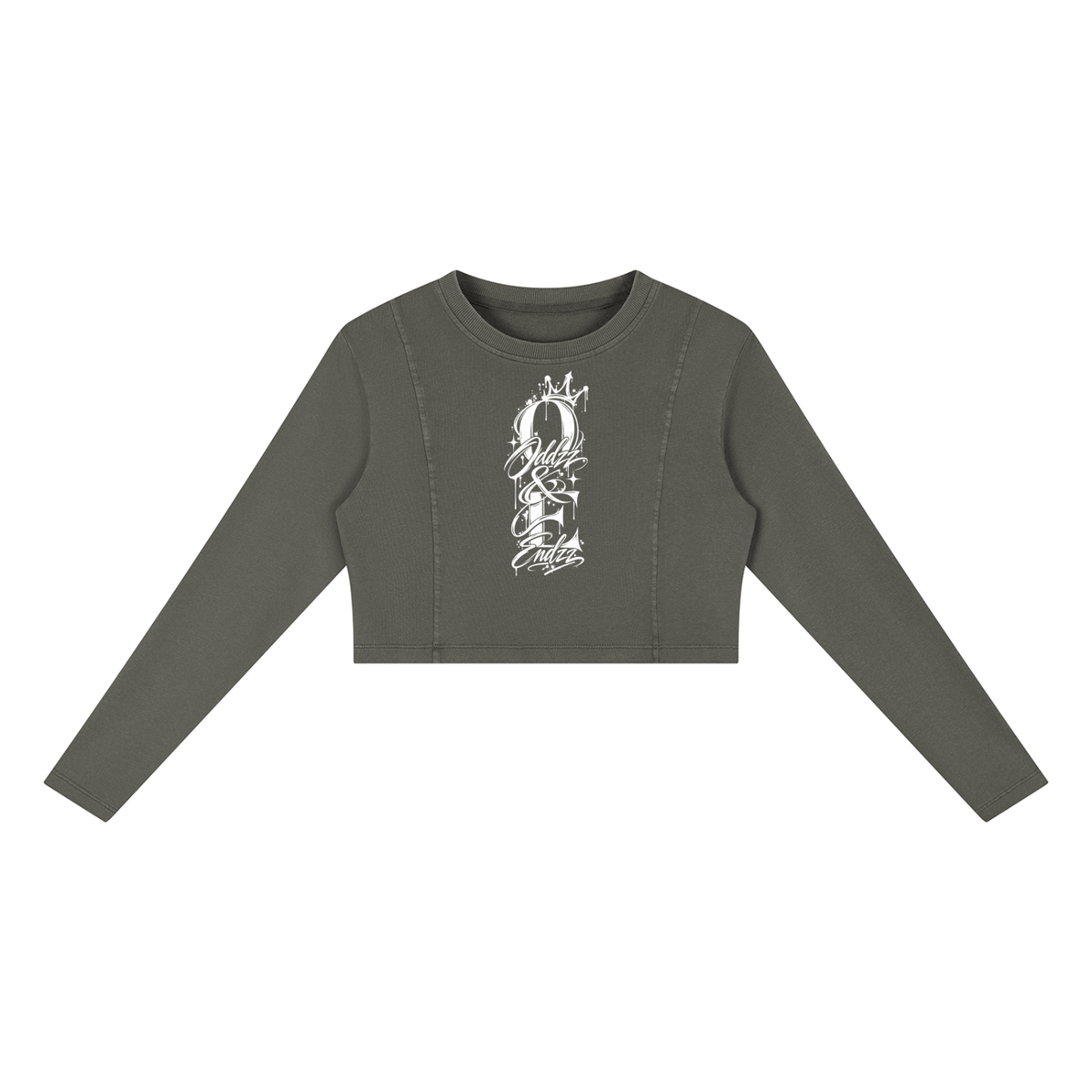 Oddzz & Endzz® Mineral Script Crop Sweatshirt