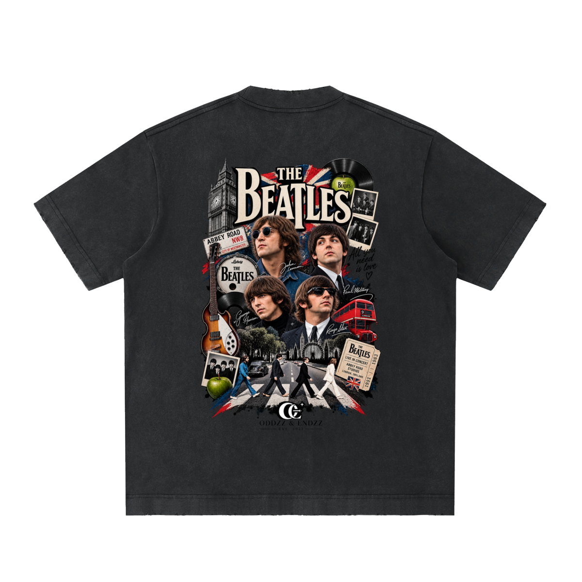 The Beatles Concert Series Oversized Graphic Tee