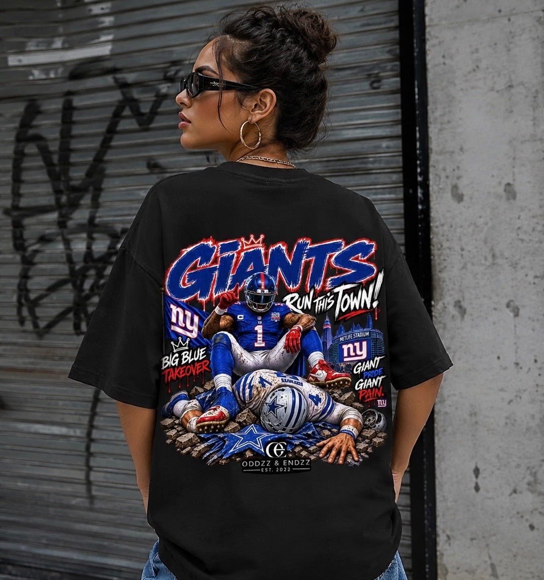 New York Giants Run This Town Oversized Graphic Tee