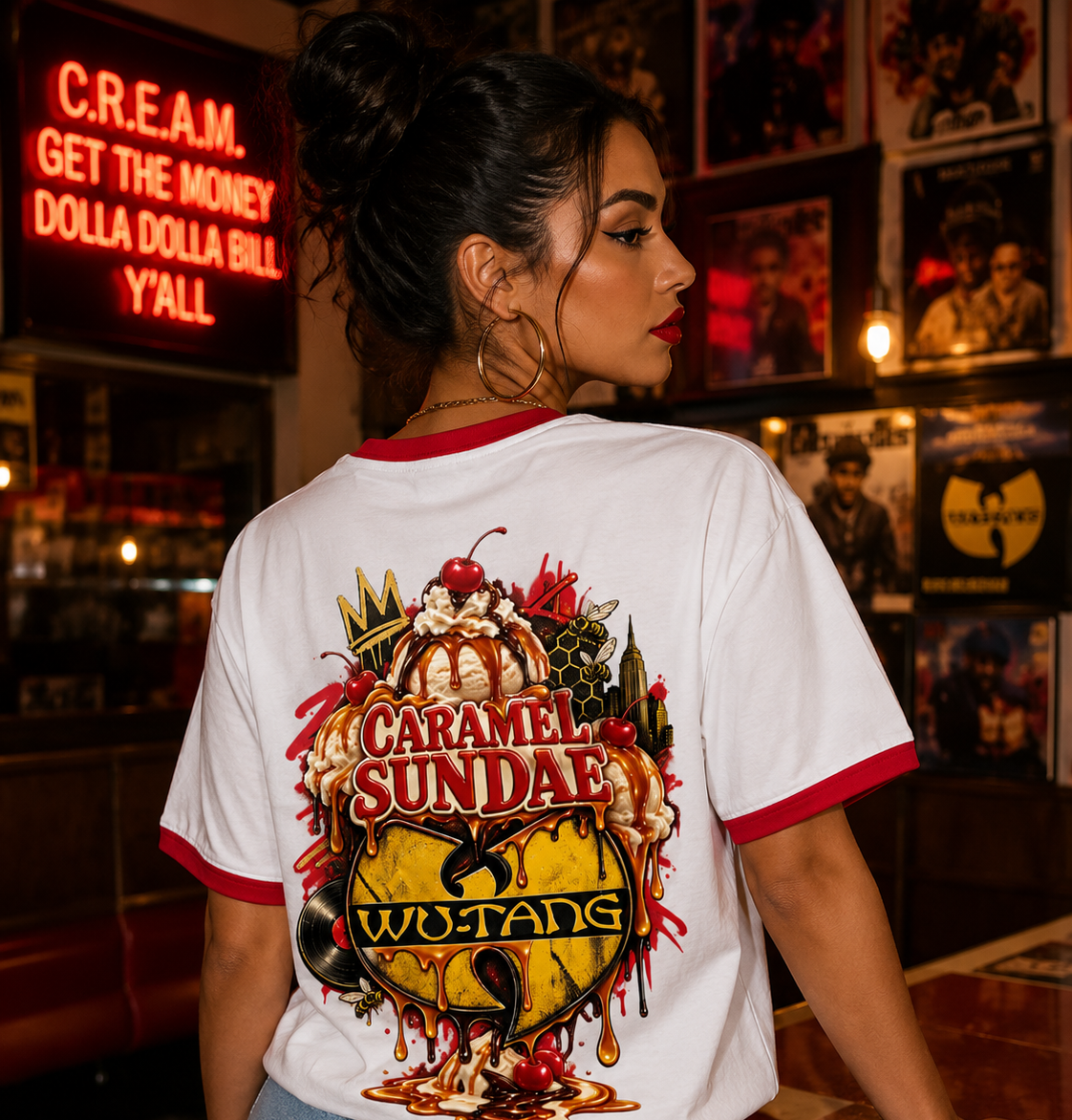 Caramel Sundae x Wu-Tang Ringer Crop Tee