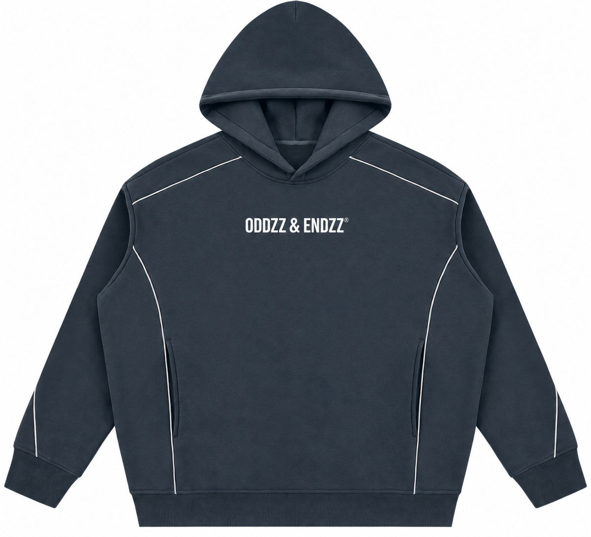 Oddzz & Endzz® Reflective Piped Fleece Hoodie