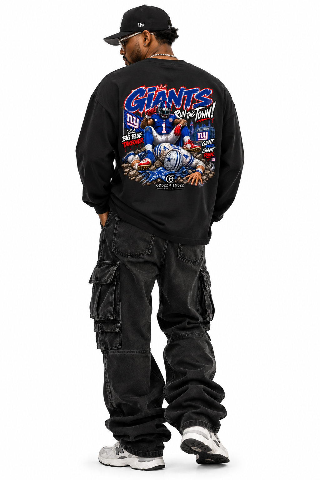 New York Giants Run This Town Oversized Graphic Tee