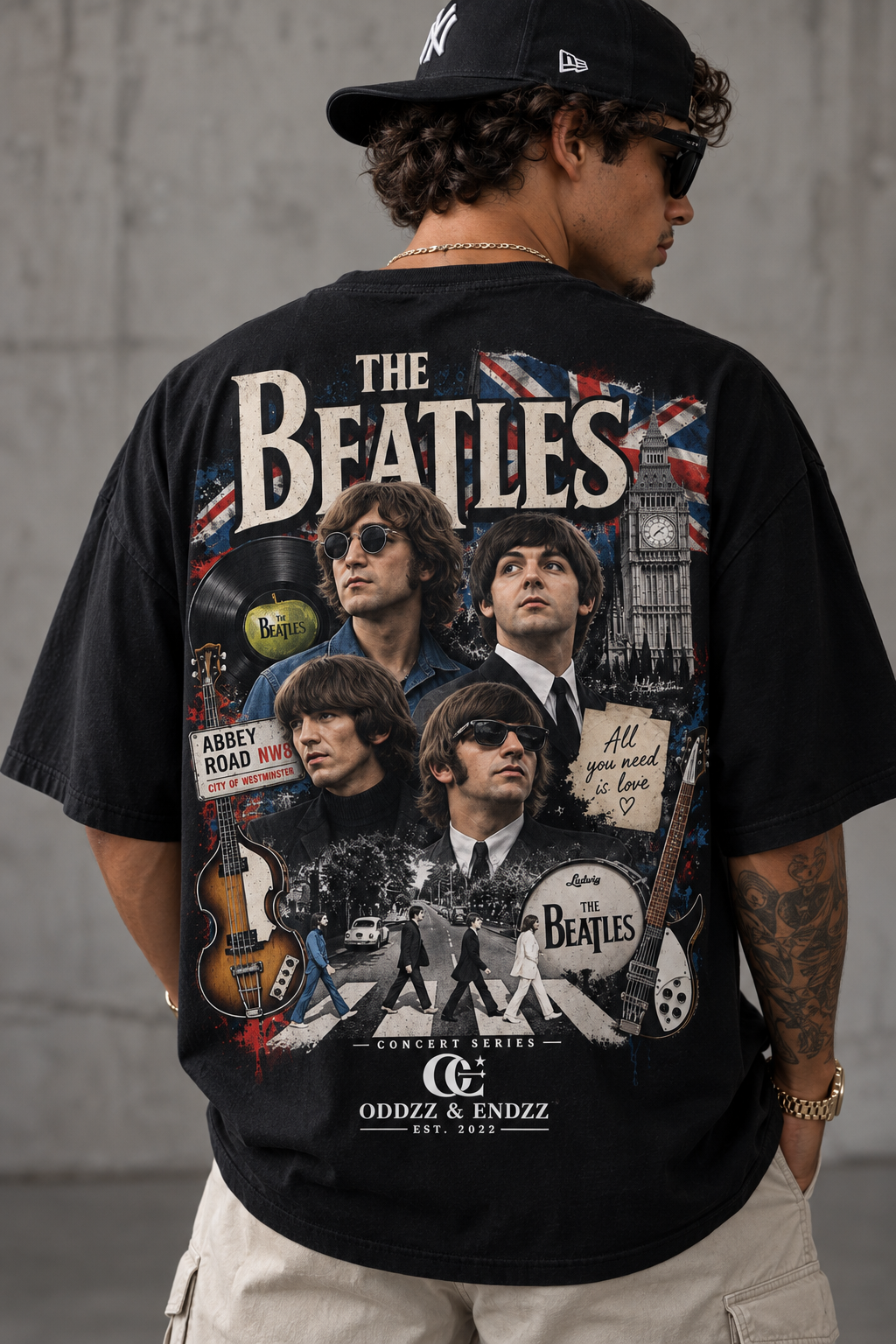 The Beatles London Legends Oversized Graphic Tee