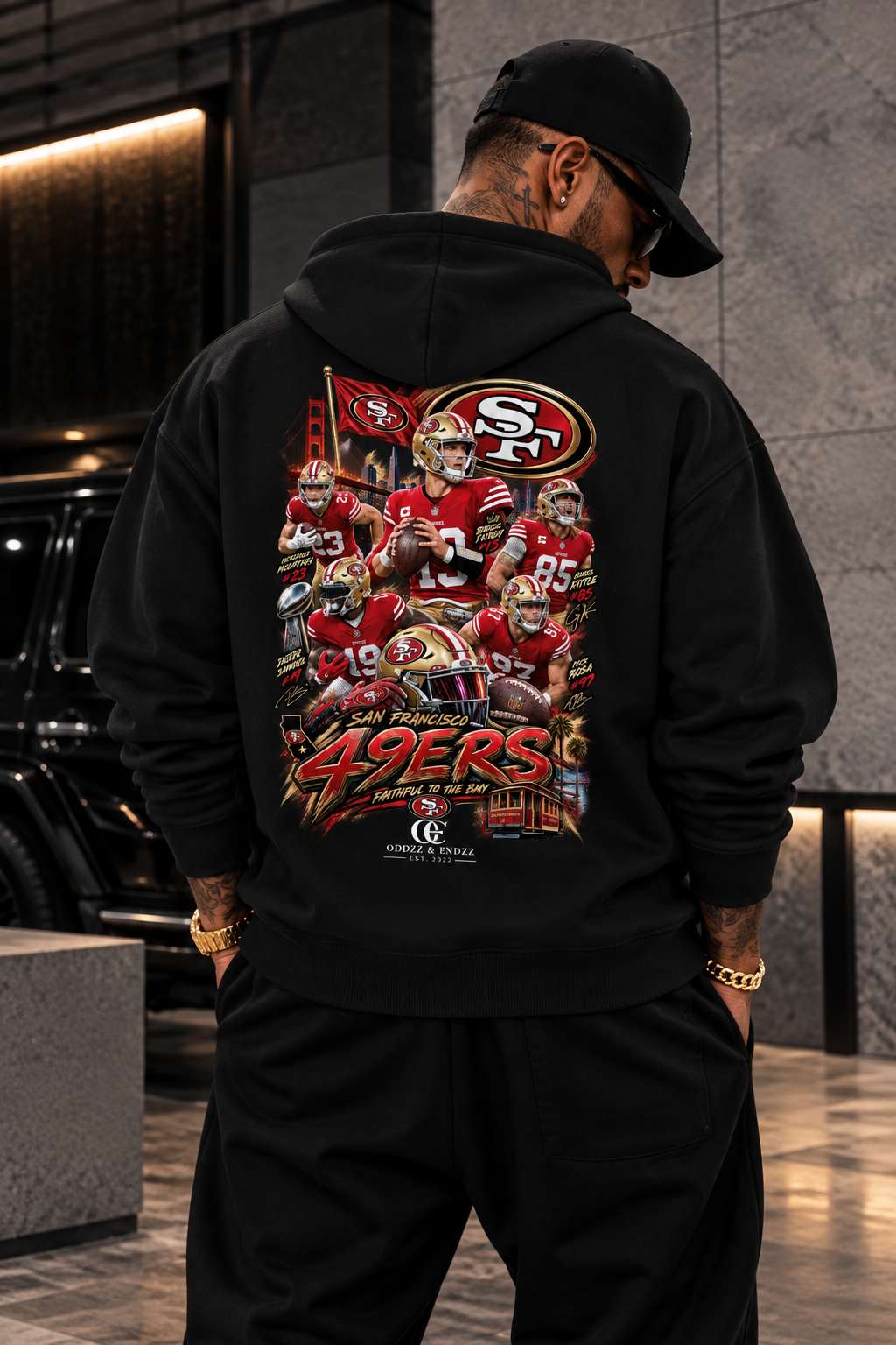 San Francisco Faithful to the Bay Oversized Graphic Hoodie