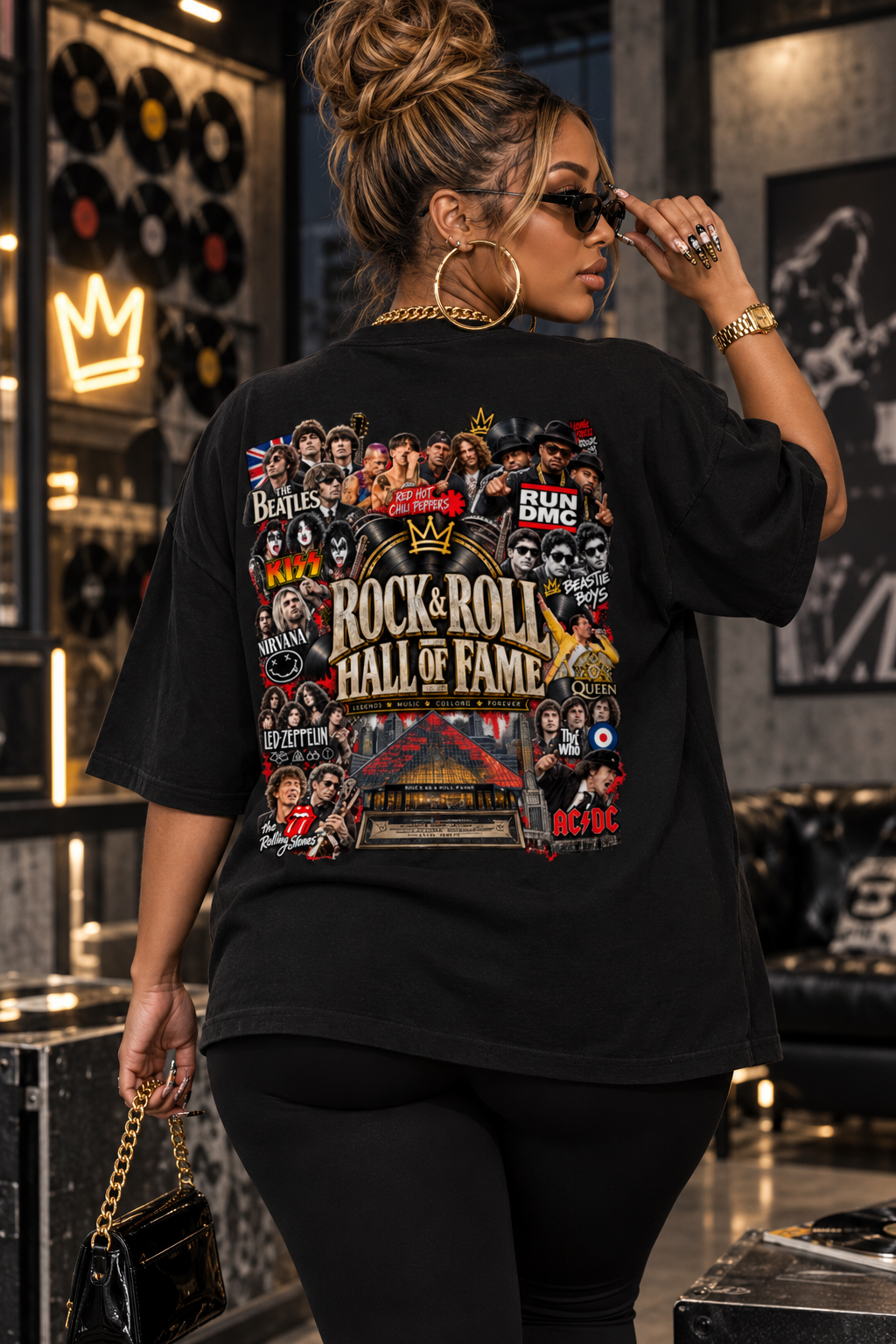 Rock & Roll Hall of Fame Legends Oversized Graphic Tee