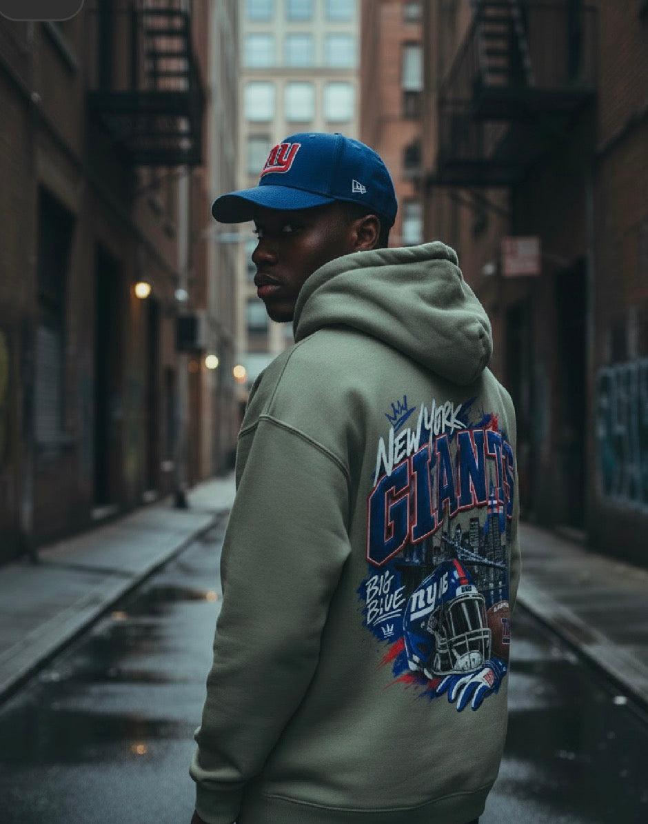 New York Giants Oversized Graphic Hoodie