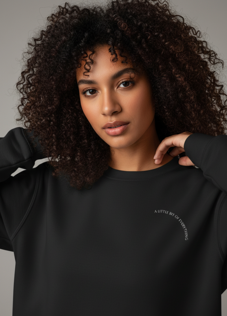 Oddzz & Endzz minimal logo oversized crewneck sweatshirt