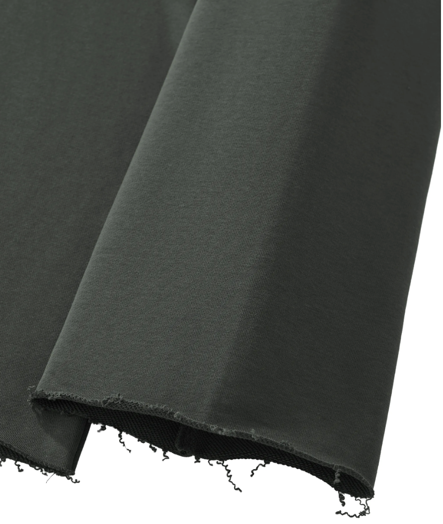 ODDZZ & ENDZZ® UNISEX MOCK NECK RAW EDGE BOXY SWEATSHIRT