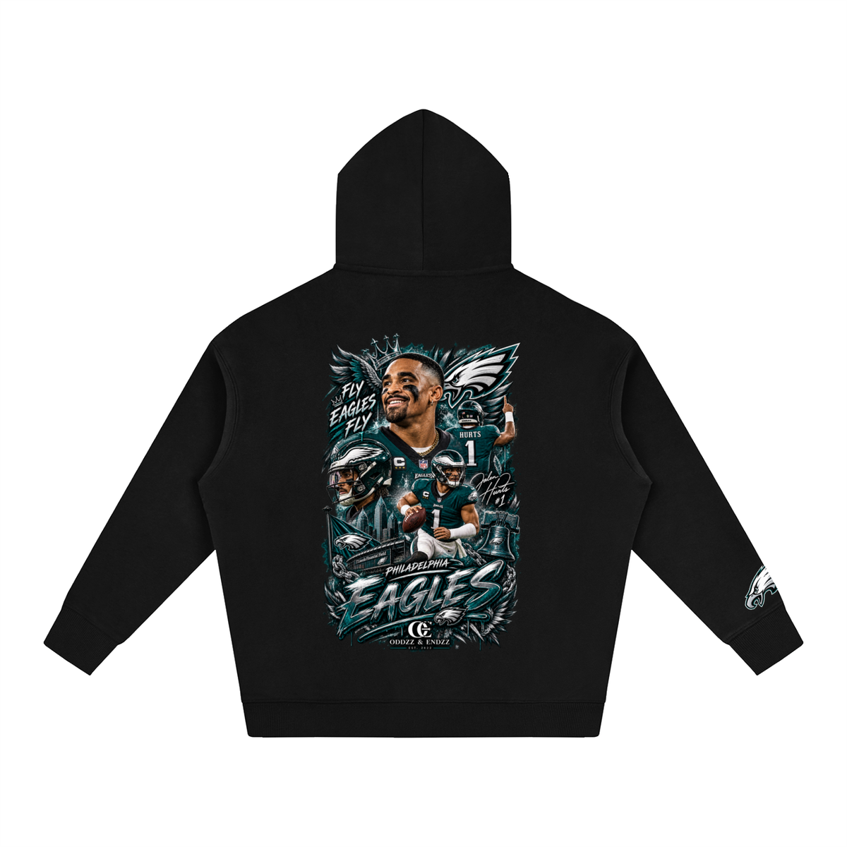 Philly Bird Gang Oversized Graphic Hoodie