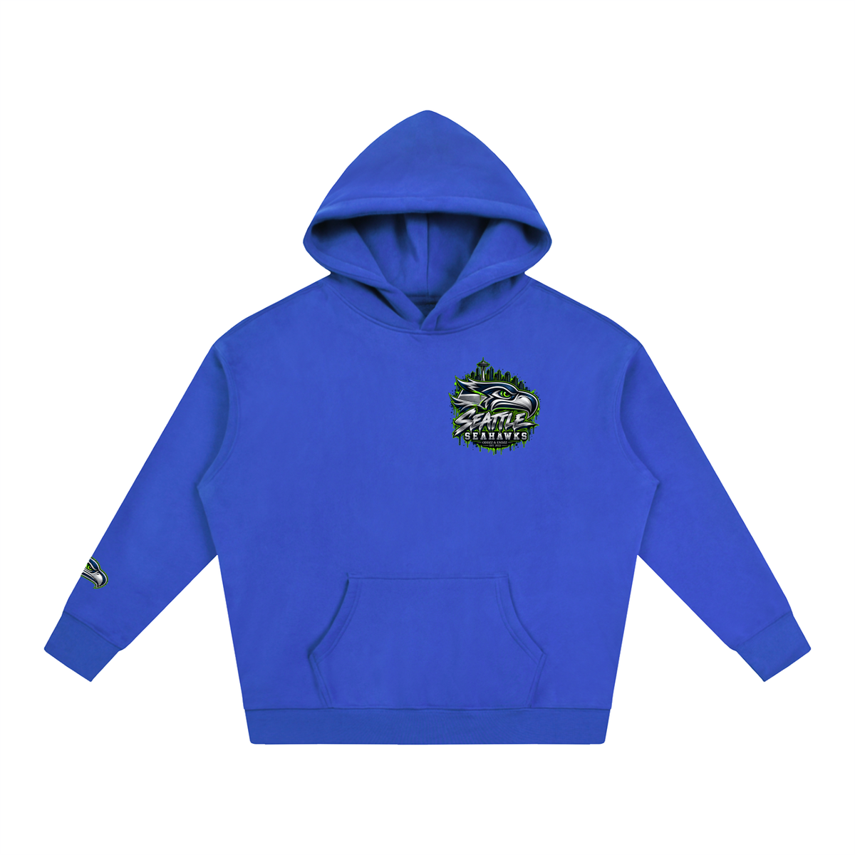 Seattle Seahawks “Built Different” Oversized Hoodie