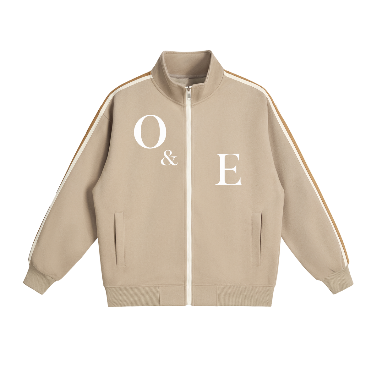 ODDZZ & ENDZZ® CONTRAST SIDE-STRIPE STAND COLLAR JACKET